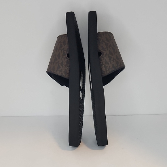 Michael Kors Brown Slide Sandals - Picture 5 of 7